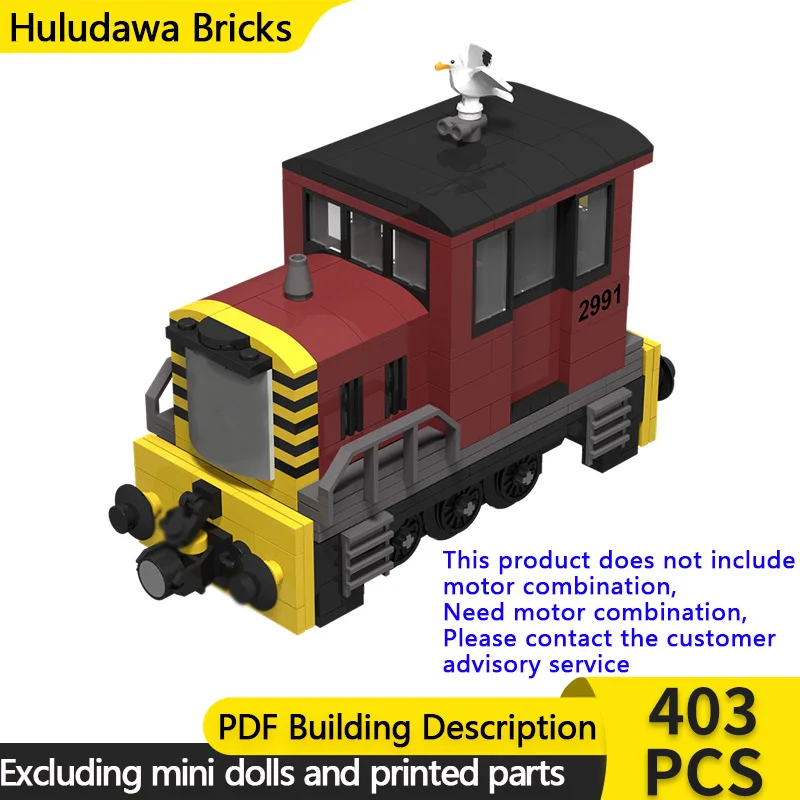 Popular Anime Model MOC Building Bricks Railway Shunting Engine Modular Technology Children Holiday Gifts Assemble Toys Suit