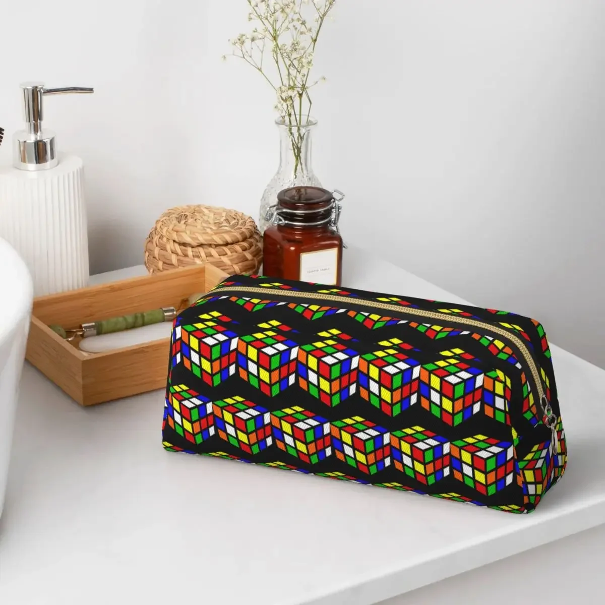 Magic Cube Pencil Cases for Students Gifts Pen Box Pencil Bag Large Storage Pencil Pouch Storage Stationery Supplies