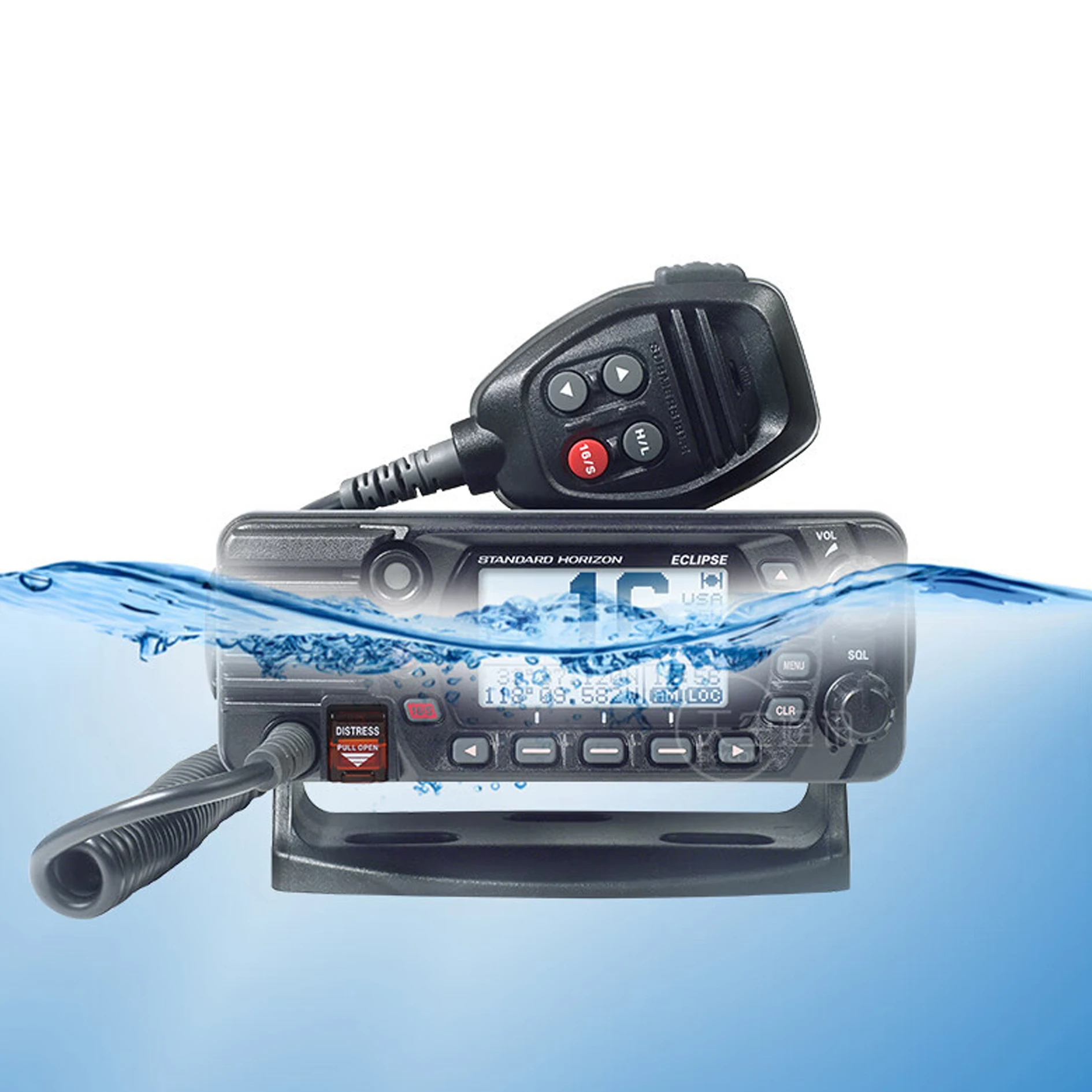 LanYuXuan YAESU سيارة الاتصال الداخلي Marans GX1400 البحرية لاسلكي تخاطب VHF البحرية IPX8 راديو مقاوم للماء 25 واط #2