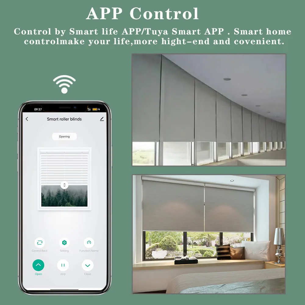 LifeLibero Tuya ZigBee или Wi-Fi 2N умные шторы моторные рулонные шторы для окон 38 мм трубчатый козырек автоматическое голосовое управление Alexa