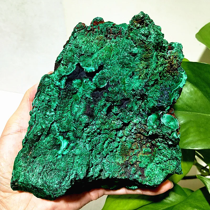 Natural Stones Malachite Mineral Specimen Furnishing Meditation Energy Healing Crystals Gemstone Decoration