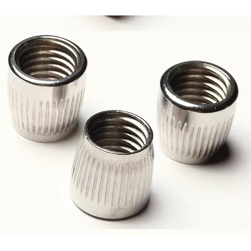 10pcs/lot M6-(8-10) M8-(10-12)M10-(12-14) M12-16 stainless steel 304 female thread knurling conical cap nut cone nut hardware835