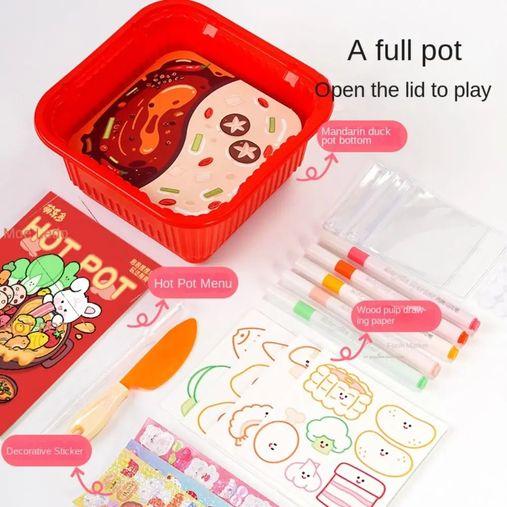

Multicolor DIY Painting Kitchen Toys Plaything Funny Design Swelling Food Toys Creative Kids Safe Pretend Play Playset