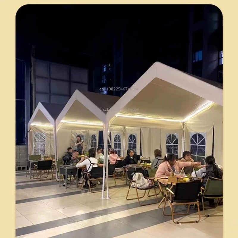 Scratch Proof Durable Waterproof Design Heavy Duty Outdoor Canopy Tent, Windproof Sun Shelter for Camping Market & Parking