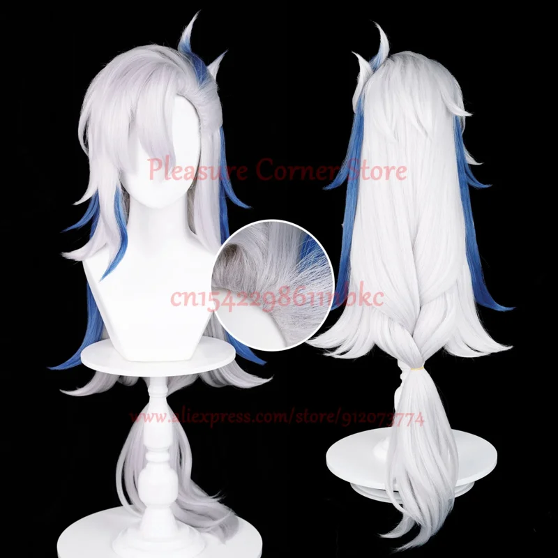 Neuvillette Cosplay Wig SSS Grade Quality Heat Resistant Wigs Game Genshin impact Neuvillette Wig Cosplay Prop