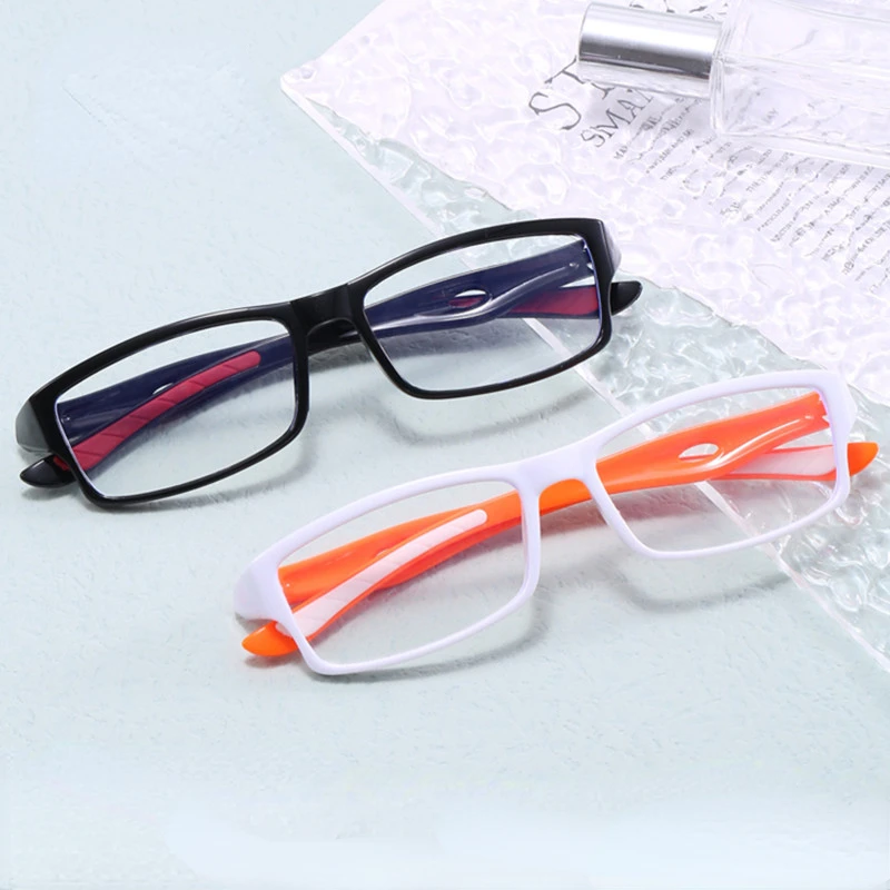 Orange Anti-reflective Presbyopic Glasses Blue Light Blocking Reading Glasses Unisex Fashion Sports Transparent Reading Eyewear