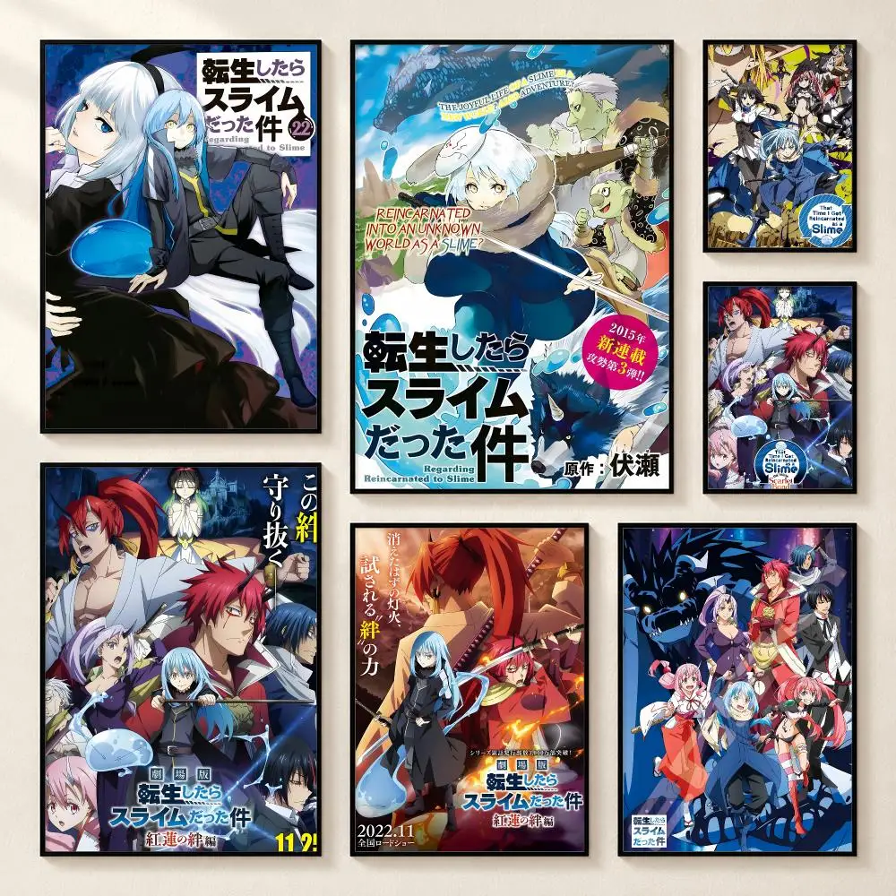 That Time I Got Reincarnated as a Slime Poster High-definition poster stickers, suitable for bedroom living home decoration