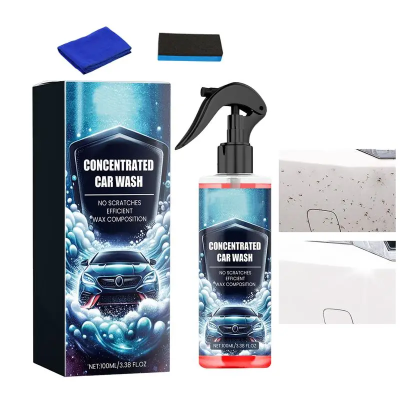 

Car Cleaning Spray Car Cleaner Exterior Cleaner Spray Car Wash Detailing Spray 100ml Car Paint Cleaner Polish Protectant With