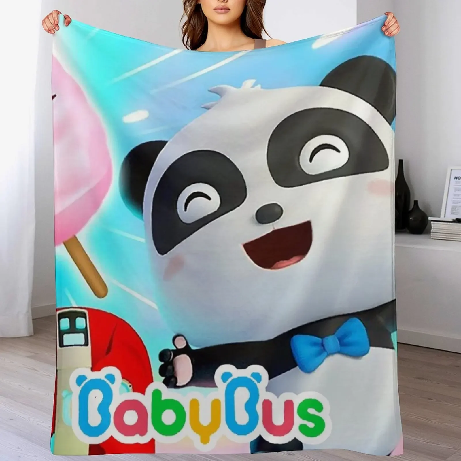 

Fourbus New BabyBus Baby Bus for kids 2020 Throw Blanket Giant Sofa Heavy Blankets For Bed Comforter Blankets