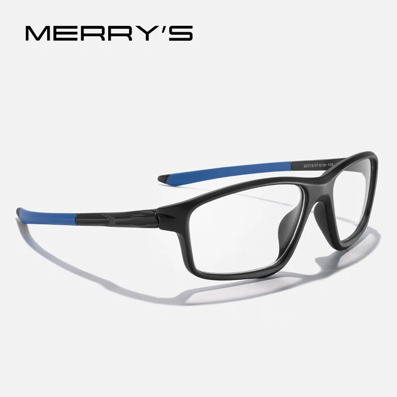 

MERRYS DESIGN Men Sport Glasses Frames TR90 Eyewear Outdoor Sports Rectangle Glasses Frame Myopia Prescription Eyeglasses S2773