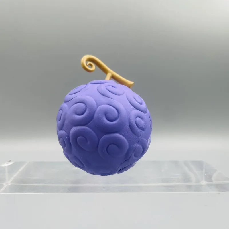 Uma peça animação criativa periférica demônio fruta brinquedos da moda ornamentos personalizado figura gk modelo de fruta escura presente do feriado