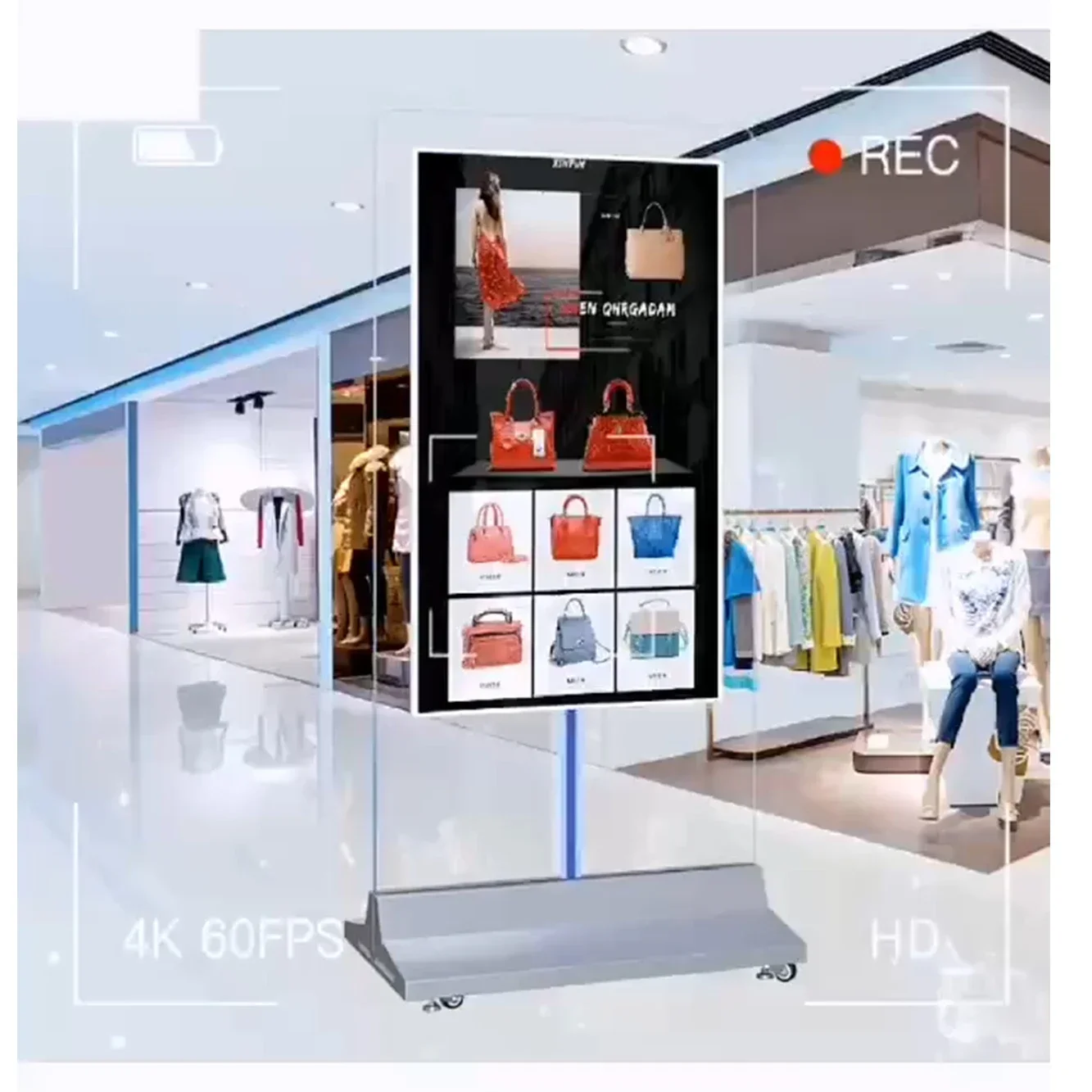 

Well-designed Vertical Double-sided Advertising Screen Touch Screen Standing Digital Signage