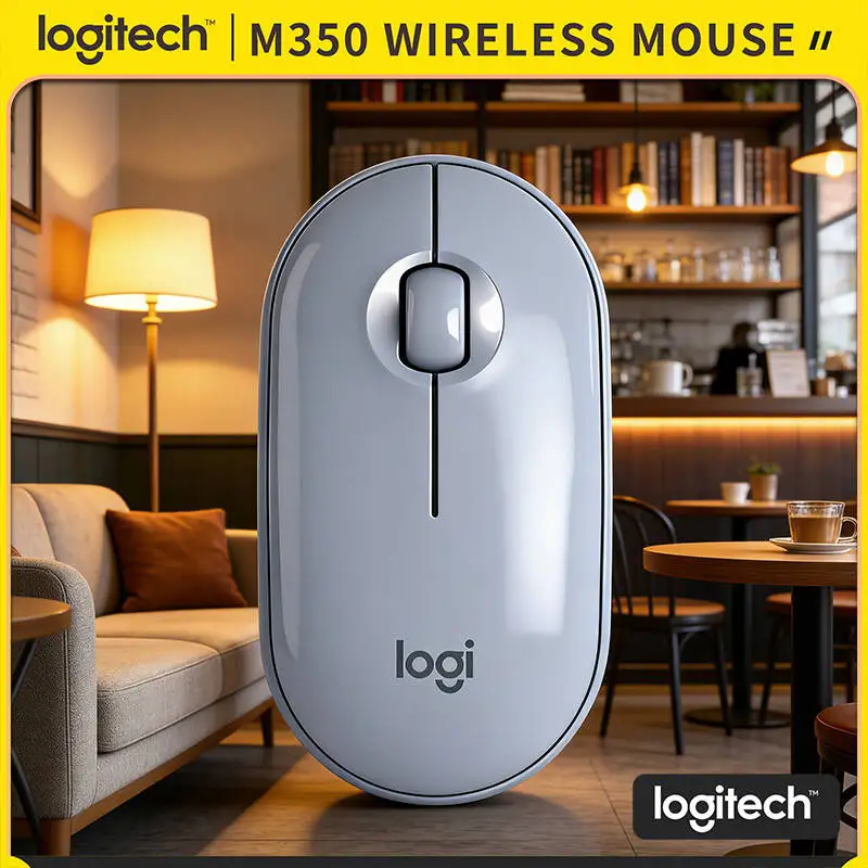 

Эргономичная беспроводная мышь Logitech M350 — удобная ручка, бесшумные щелчки, хранилище через USB, аккумулятор 18 месяцев, подходит для всех ноутбуков, планшетов