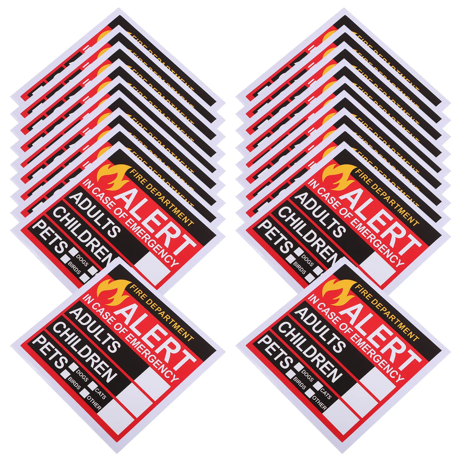 

Safety Alert Sticker Emergency Rescue Decal For Window Door People Pet Finder Fire Safety Sticker Emergency Alert