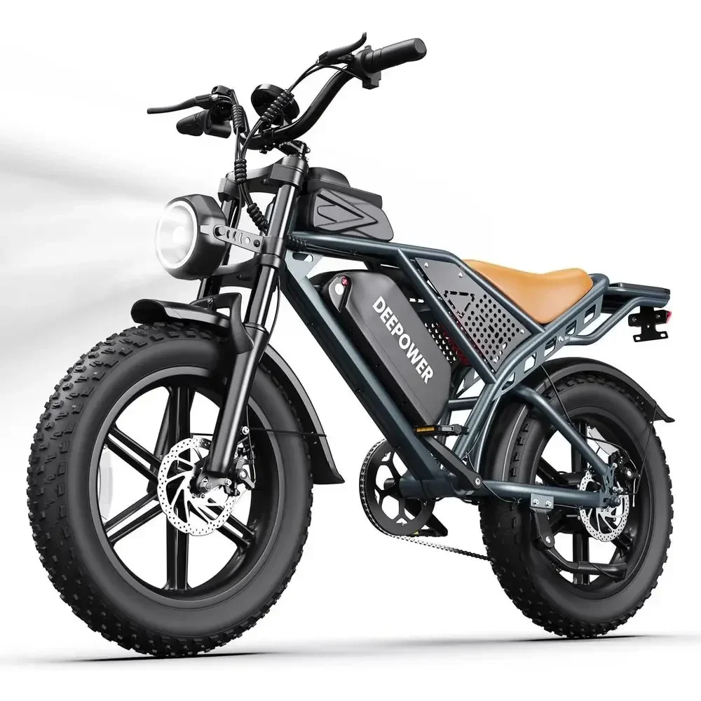 High-Performance 2000W Electric Dirt Bike, 48V 20AH-60AH Battery, Up to 160 Miles Range, 28MPH, Dual Suspension