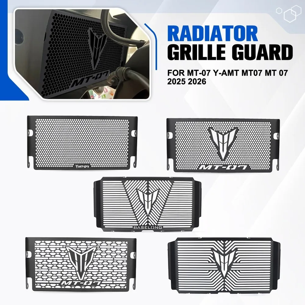 Motorcycle Accessories Radiator Guard Grille Cover Protector Cooler Protection FOR YAMAHA MT-07 MT07 MT 07 Y-AMT 2025 2026 2027