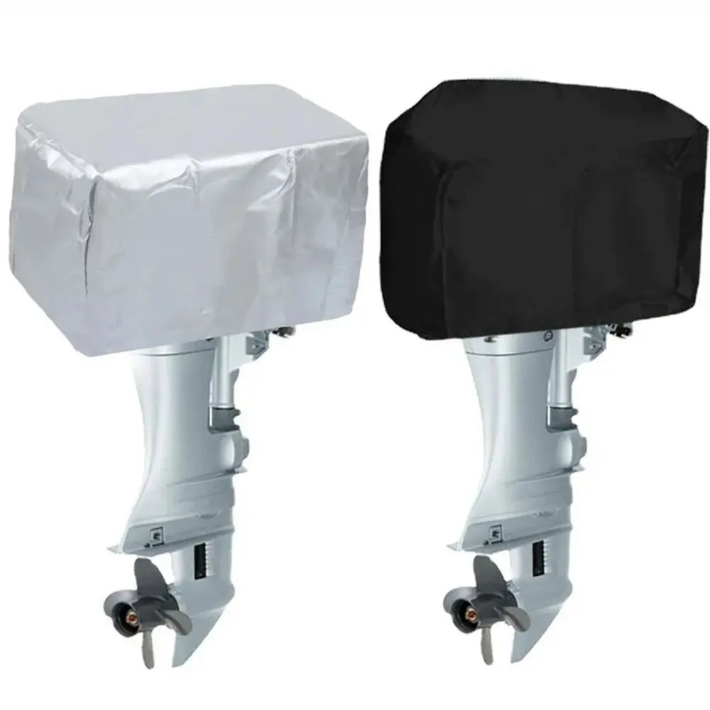 

New 15-150HP Full Outboard Engine Cover Anti-scratch Sun Protection Paddle Hoist Cover 210D Oxford Cloth Waterproof Cover