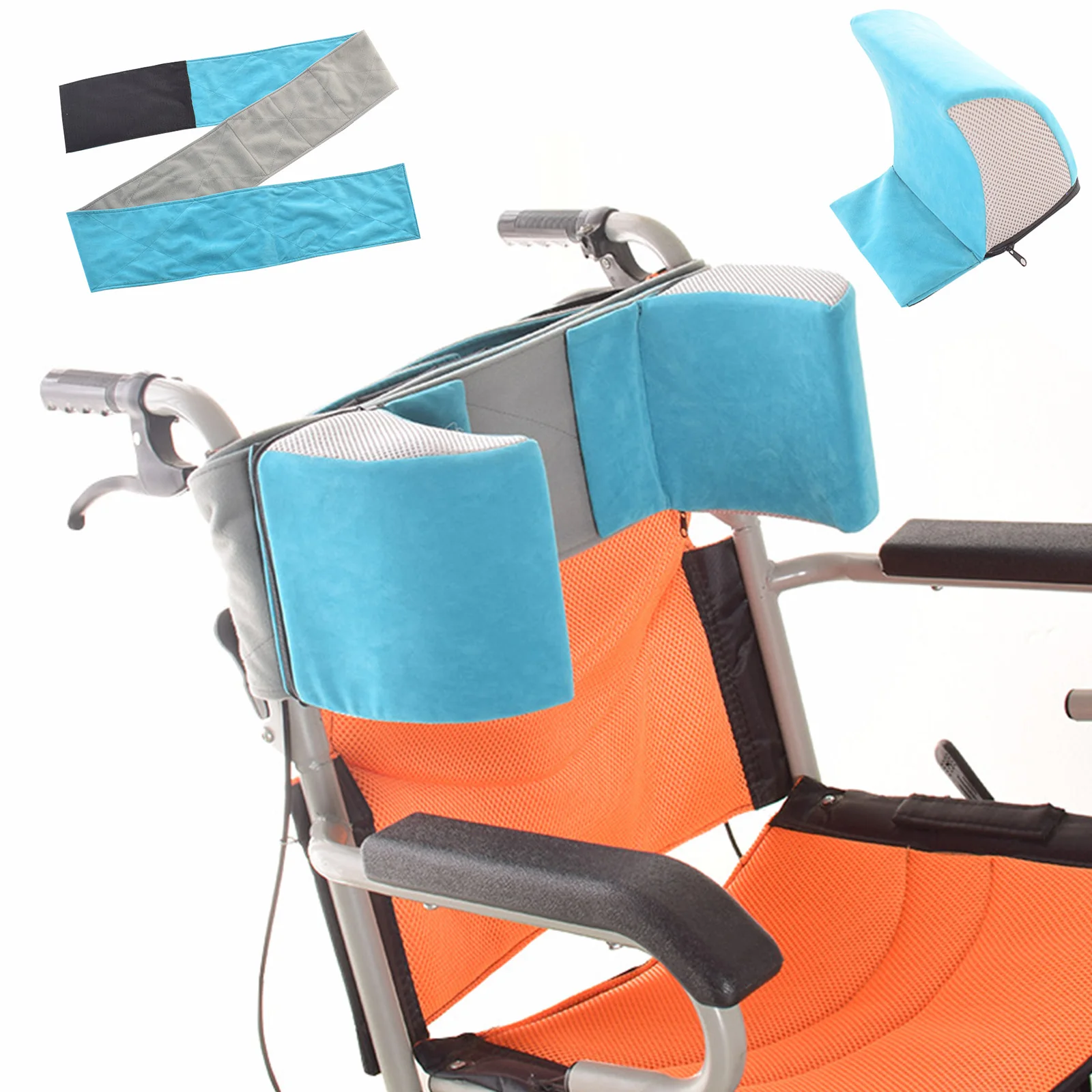 

Wheelchair Lateral Support Cushion Detachable Wheel Chair Positioning Backrest Wheelchair Back Support Pad for Elderly