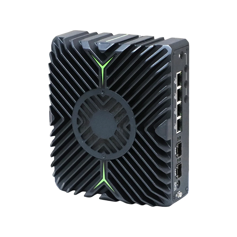 Topton 12th Gen Fanless Firewall PC 2x10G SFP 4x2.5G NICs Intel i7 1255U i5 1235U Industrial Mini PC Computer pfSense NAS Server