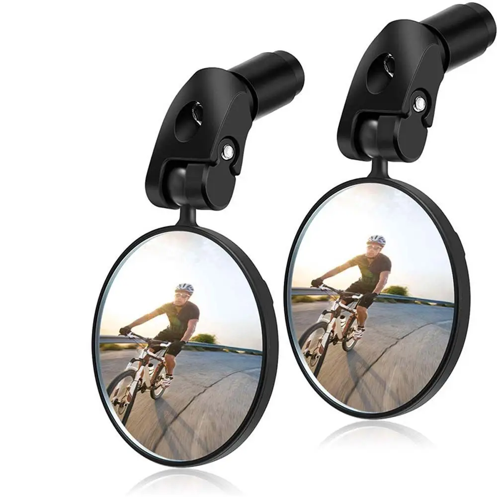 360 Degree Spherical Blind Spot Mirror Wide Angle Bike Rear View Mirror Round Curved Mirror Bicycle Convex Rearview Mirror