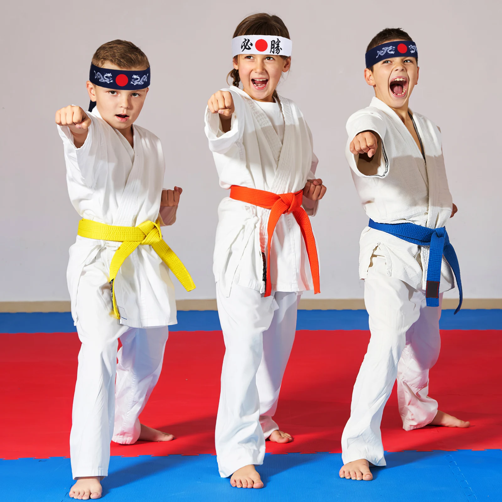 

Ipetboom 2pcs Bushido Headband for Men Running Fitness Hair Band Cotton Japanese Style Scarf Unisex Accessory