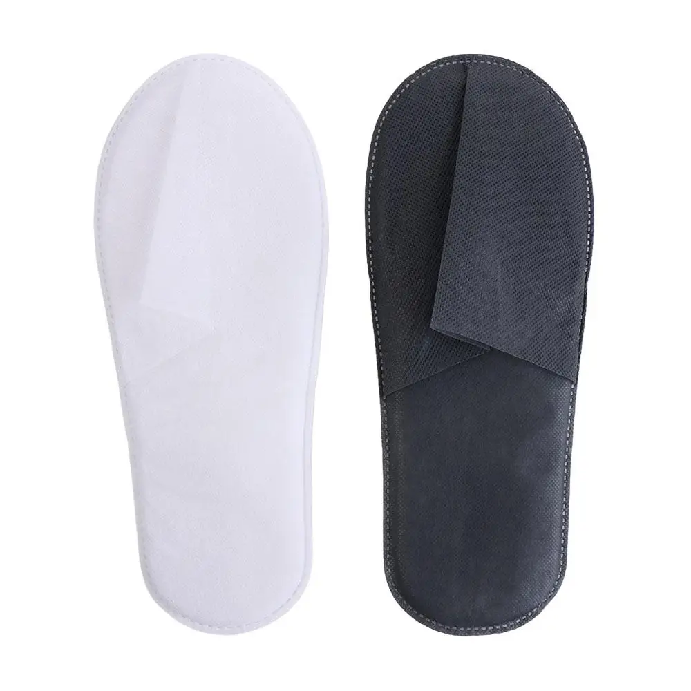 Non-Woven Hotel Disposable Slippers Footwear One Size Home Guests Use Slippers Soft Non-slip Hospitality Slippers Bathroom