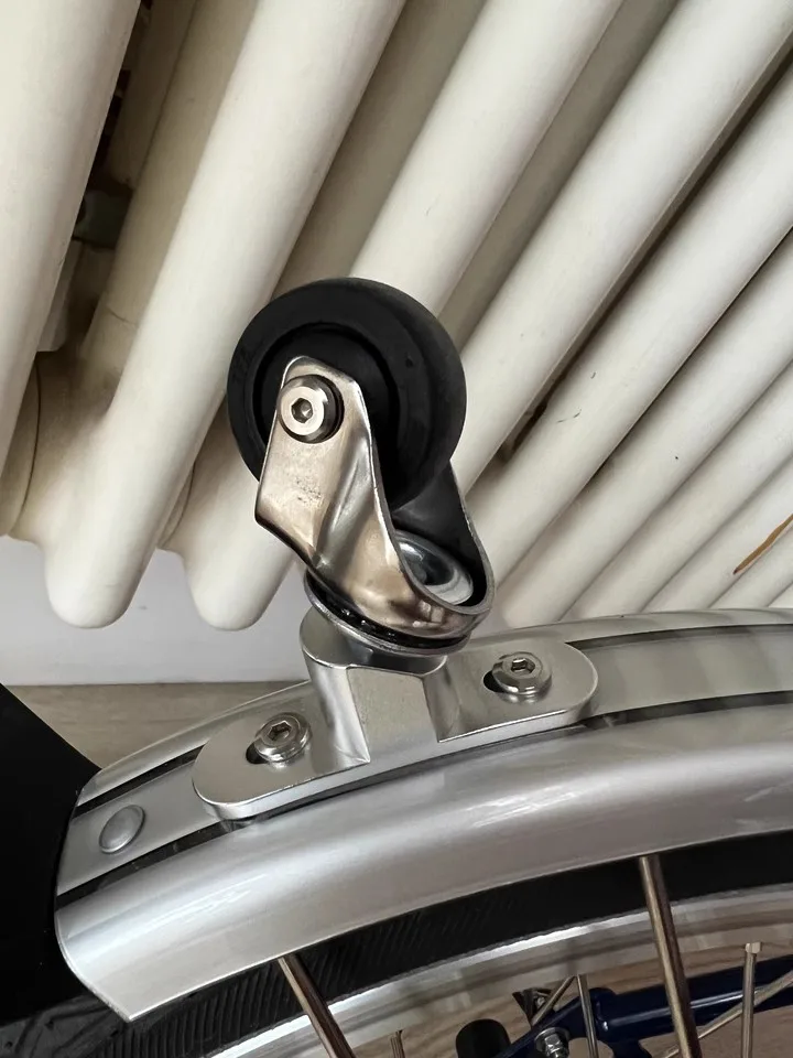 

Вращающееся на 360 градусов нажимное колесо для брызговика Brompton, 1,25-дюймовое колесо с крылом, аксессуар для велосипеда