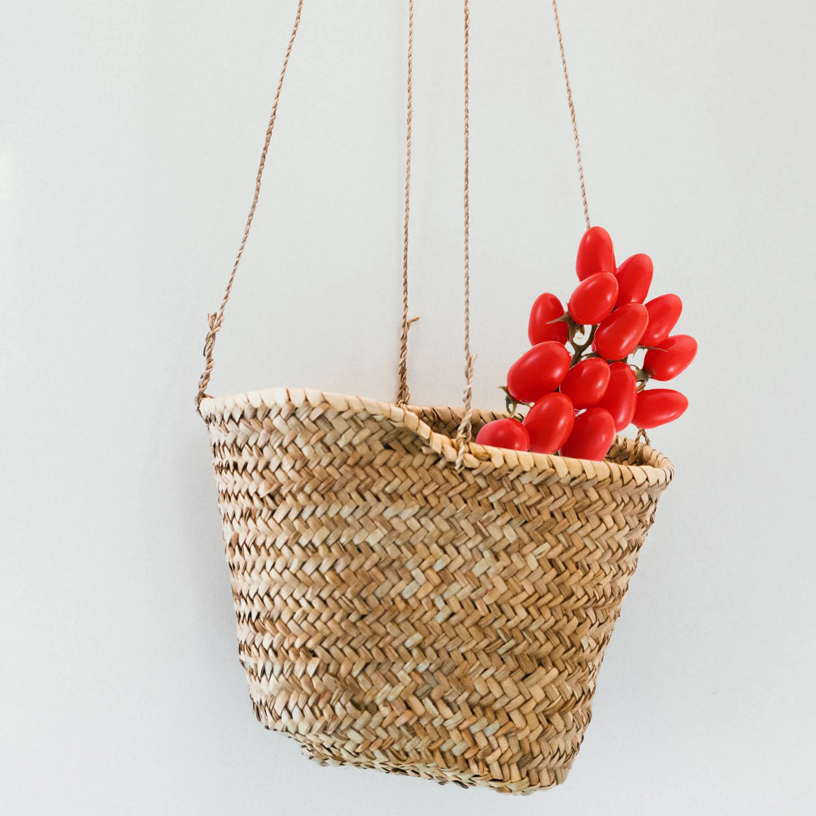 

Artificial Cherry Tomato Bunch Realistic Colorful Reusable Decorative Fruit Prop for Home Kitchen Party Photography Decor