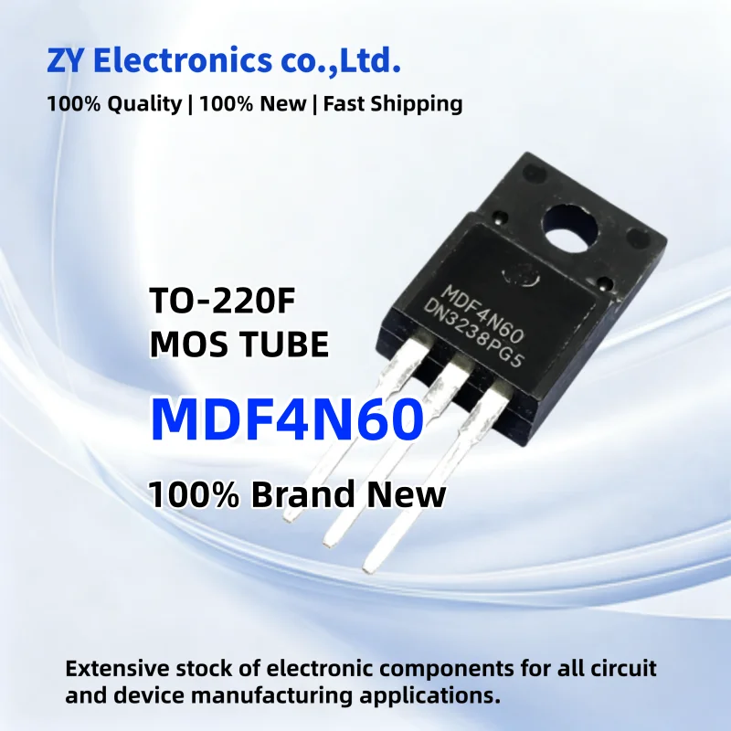 10-30PCS MDF4N60 4N60 TO-220F N-channel power MOSFET Field effect tube 100% New