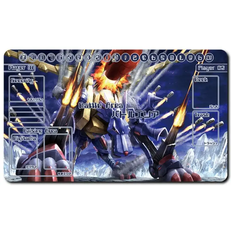 Digimon Adventure Card Pad Kanbara Takuya Greymon Diablomon Dtcg Diy Rubber Battle Mat Anime Actie Speelgoed Figuren Geschenken Voor Vriend