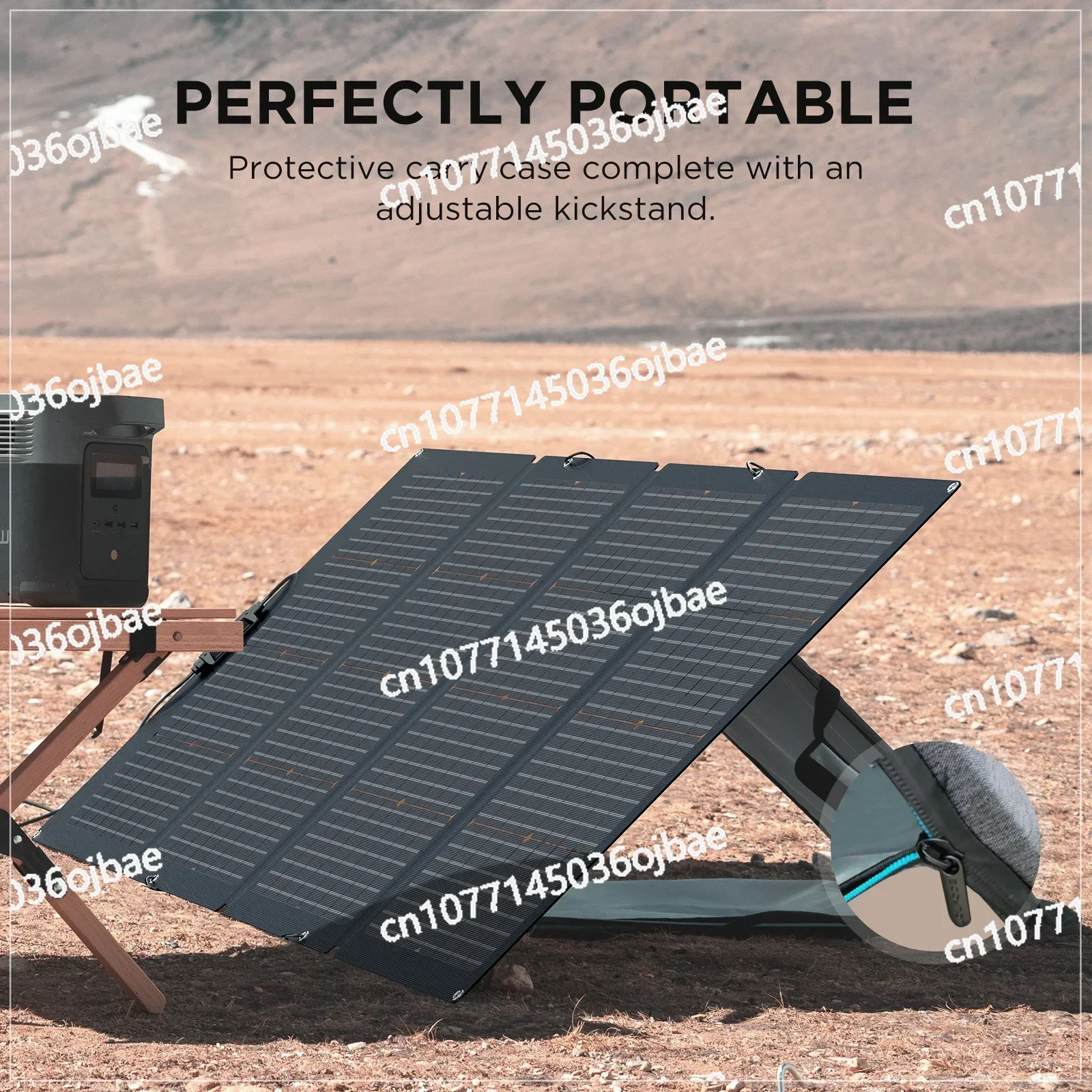 

Ecoflow 220W Double-sided Foldable Solar Panel, Suitable for Off-grid Life, with Adjustable Bracket, Waterproof IP68