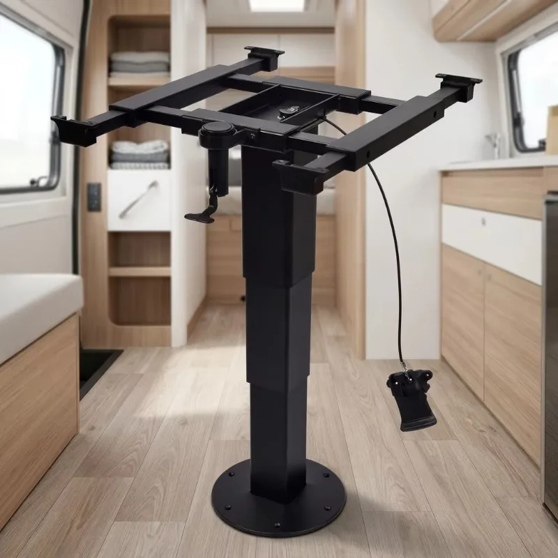 Movable Height Adjustable Essential Vehicle Tool 360° Rotatable Aluminum Alloy Table Leg for Vans Motorhome