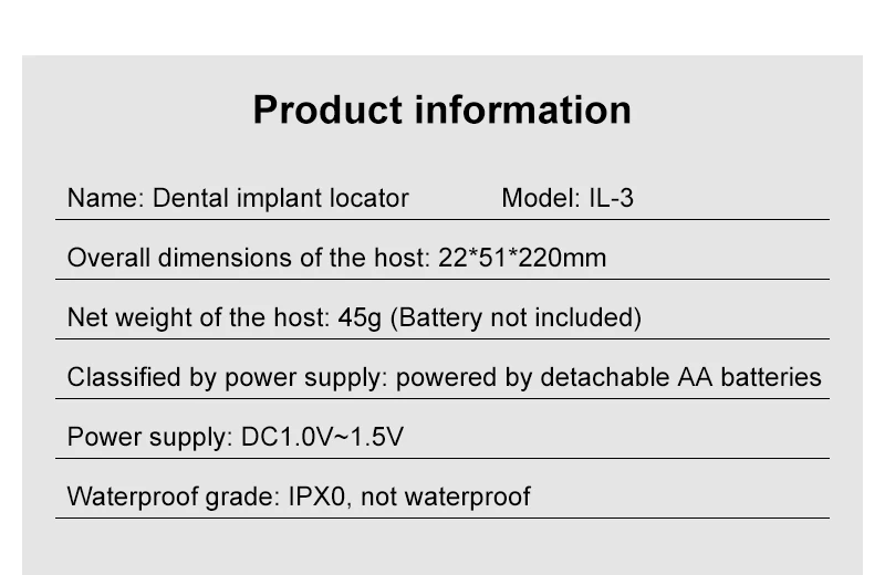 VVDental Implant Locator 3-Schritt-Schnellpositionierung zum Auffinden von Implantatschrauben 360° drehbar mit 4 Sensorsonden Lokalisierungswerkzeuge – Detail 2