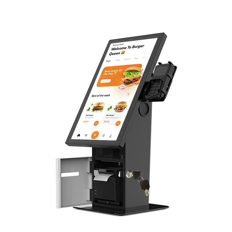 Desktop Self Ordering Kiosk Android System Self Service Payment Kiosk Restaurant Tablet Touch Screen Kiosks