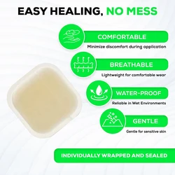 Hydrocolloid Wound Dressing Fast Healing Thin Self Adhesive Breathable Hydrocolloid Dressing Non Irritating For Home