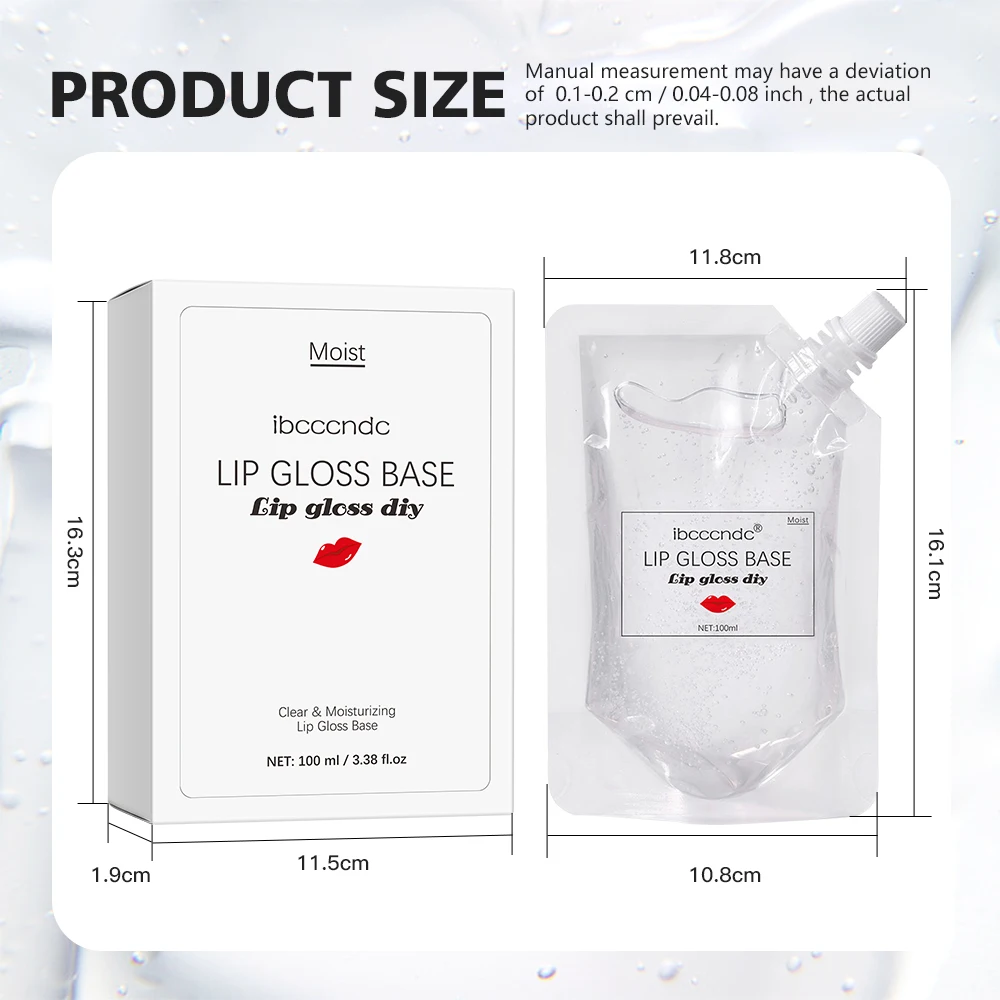 DANCHEL 100ml DIY Lipgloss-Basis Klar Glänzend mit Vitamin E Pflegend Mehrzweck Handgemachtes Lippen-Make-up Rohmaterial – Detail 9