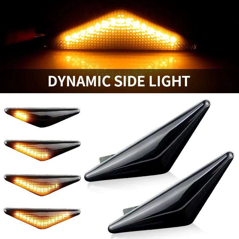 2PCS for Ford LED Dynamic Side Marker Light Blinker Car Turn Signal for Ford Focus MK1 Europe Model Mondeo MK3 Second Generation
