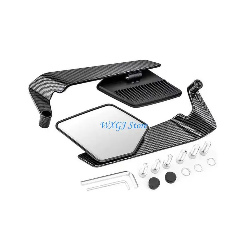 

37JE Wide Screen Motorcycle Mirror Quick Mounting Handlebar Side Mirror Adjustable