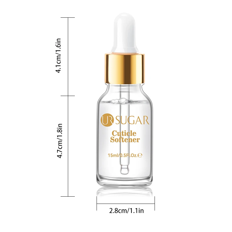 UR SUGAR 15 مللي بشرة الأظافر تليين وزيت الجلد الميت تليين ترطيب سهل مزيل السائل طلاء الأظافر مانيكير أدوات العناية بالأظافر