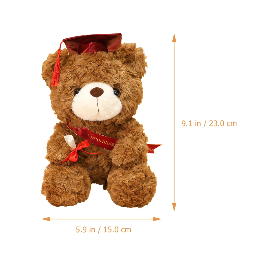 Graduation Bear 2022 Plush Stuffedanimal Bears Class Of Giftgifts Grad Graduate Cap S Small With Animated