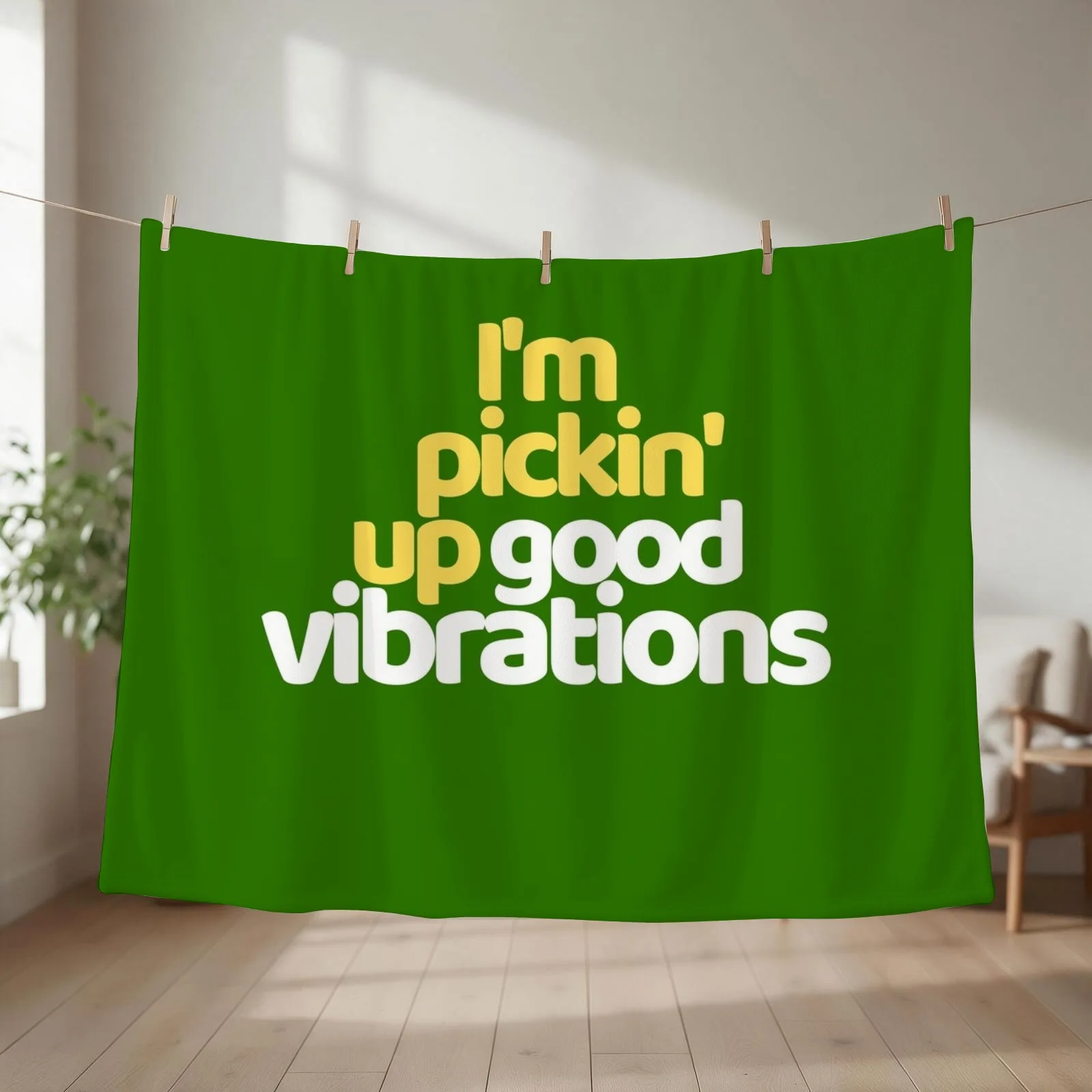 The Beach Boys - Good Vibrations Throw Blanket couch cozy soft plush fuzzy picnic outdoor blanket
