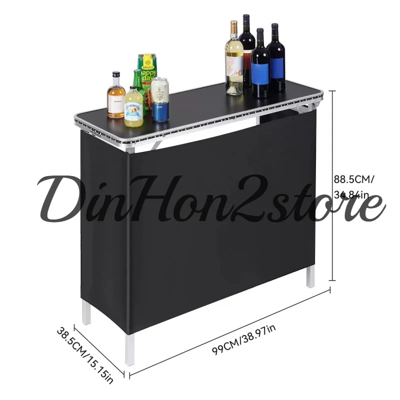 Folding Portable Bar Trade Show Podium Stall Commercial Retail Display Table Bar Table