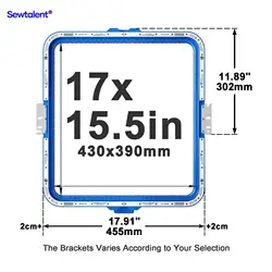 Embroidery Hoops for Tajima TFMX-C1501 Embroidery Machine, Magnetic Hoop Frame, Mighty Hoop