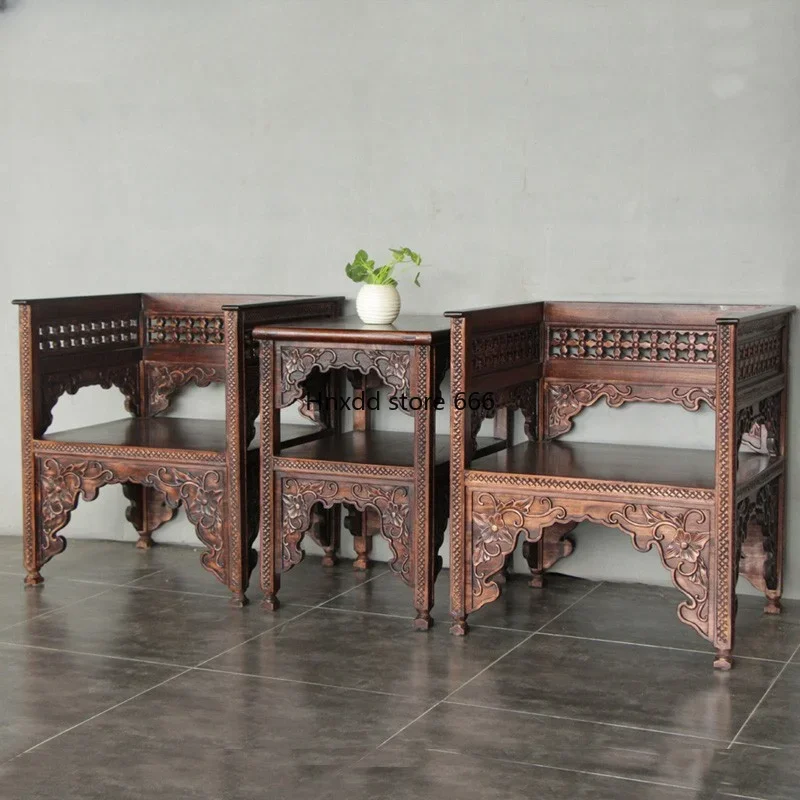 South East Asia style solid wood sofa edge several combination furniture CH295 single sofa