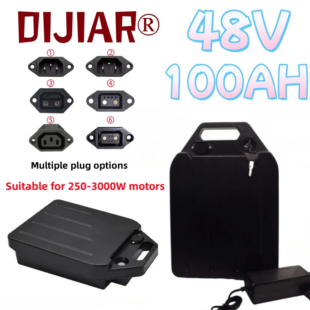 

Air rapid transportation, 18650 lithium battery, 48V20-100AH, full capacity battery pack, suitable for 250-3000W motors