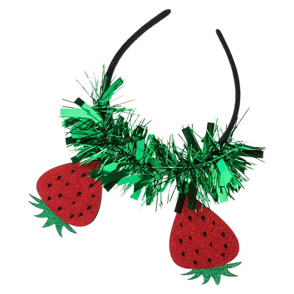 

Strawberry Headband Women Cute Chic Delicate Hairband for Christmas Party Photo Shoot Selfie Group Photos Performance