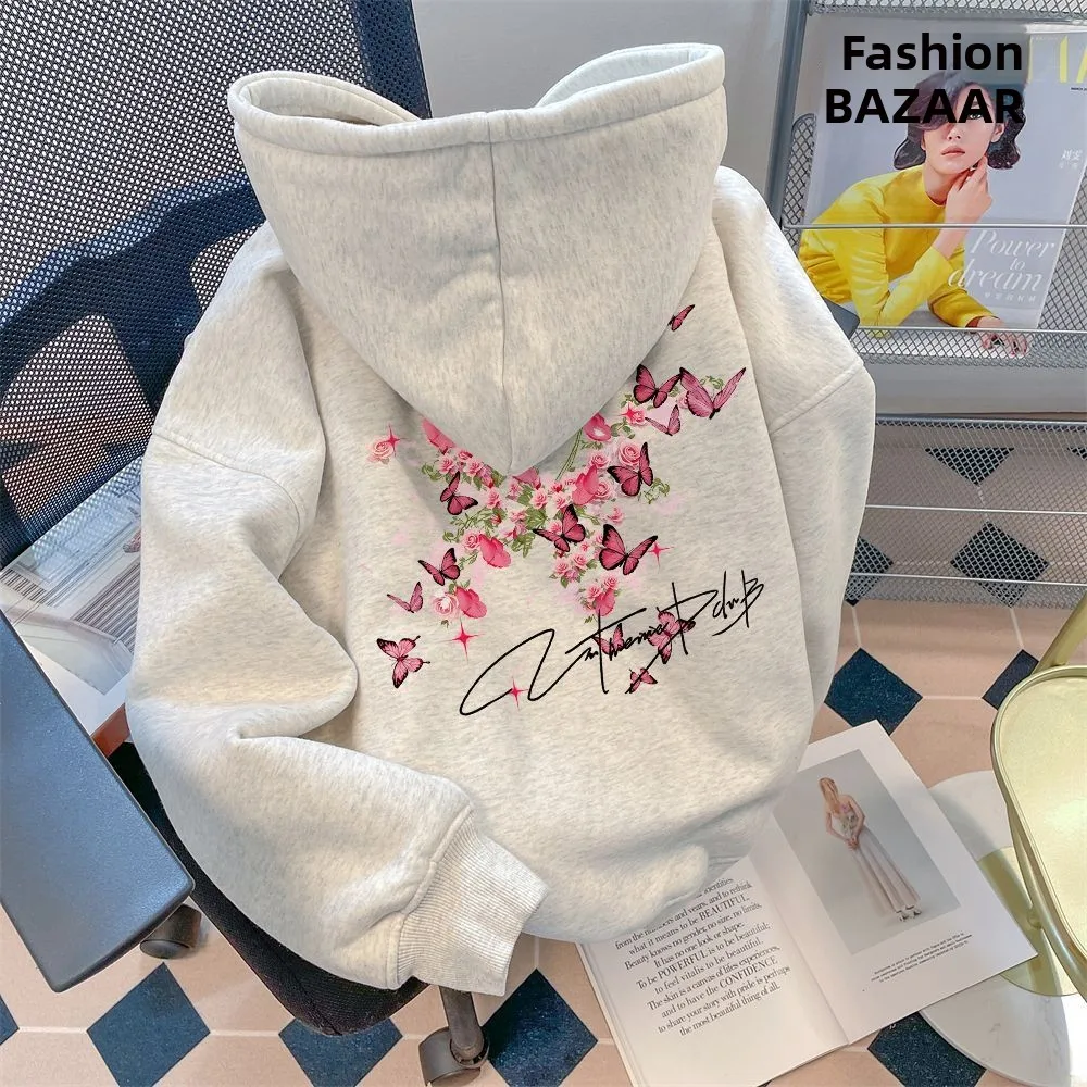 

Толстовка большого размера из чистого хлопка с флисовой подкладкой, с принтом, унисекс, осенне-зимняя куртка, дышащая, быстросохнущая, эластичная, износостойкая.