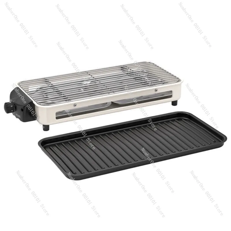 Electric Barbecue Grill Multi-Function BBQ Machine Indoor Outdoor Portable Electric Grill Plate Smokeless Fast Heating Nonstick