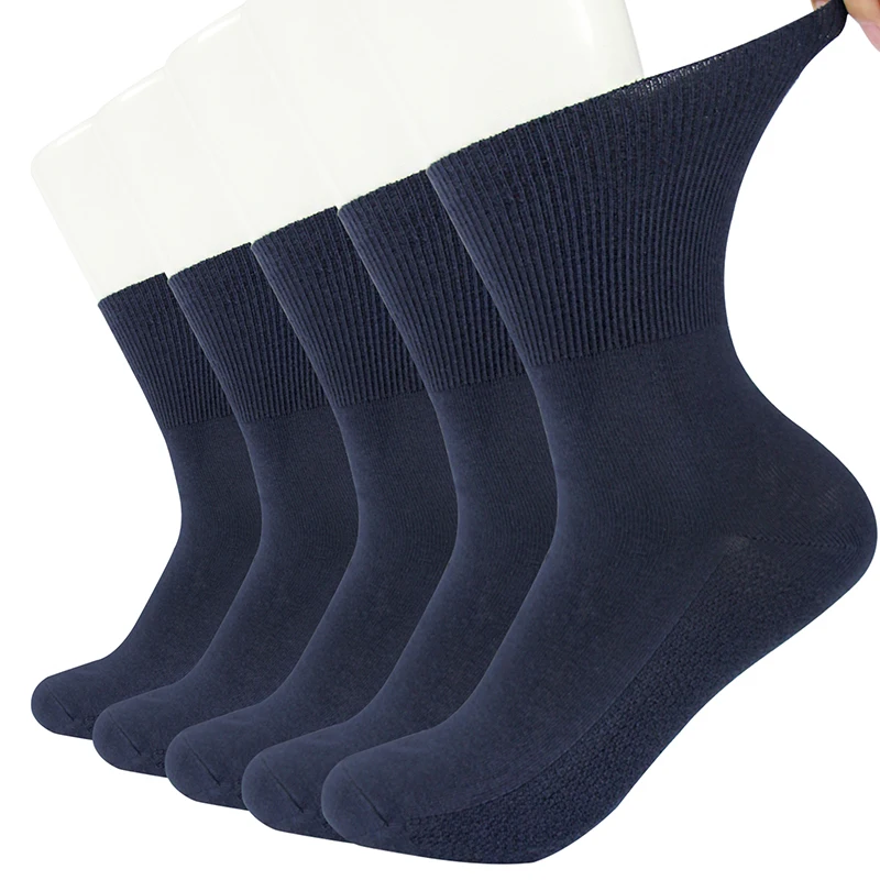 10 Pairs/Lot Diabetic Socks Men and Women Non-Binding Loose Top Socks Cotton Material Non-slip and Breathable