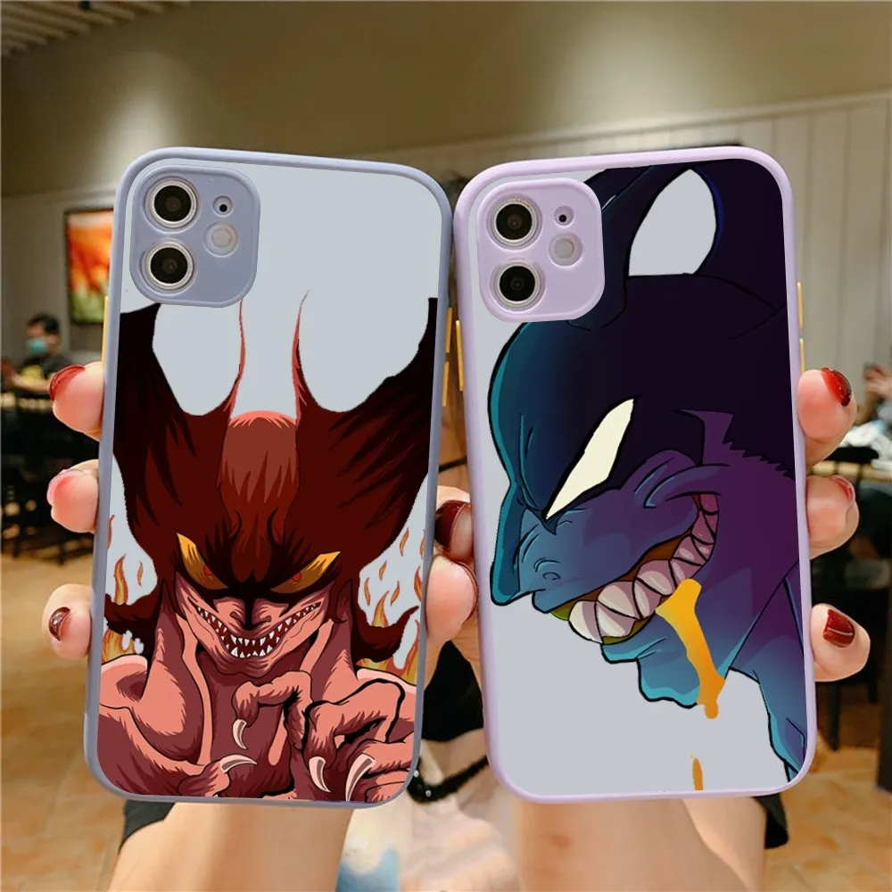 

D-Devilmans C-Crybabys Phone Case For IPhone 14 11 12 13 Mini Pro Max 8 7 Plus X XR XS MAX Translucent Matte Cover